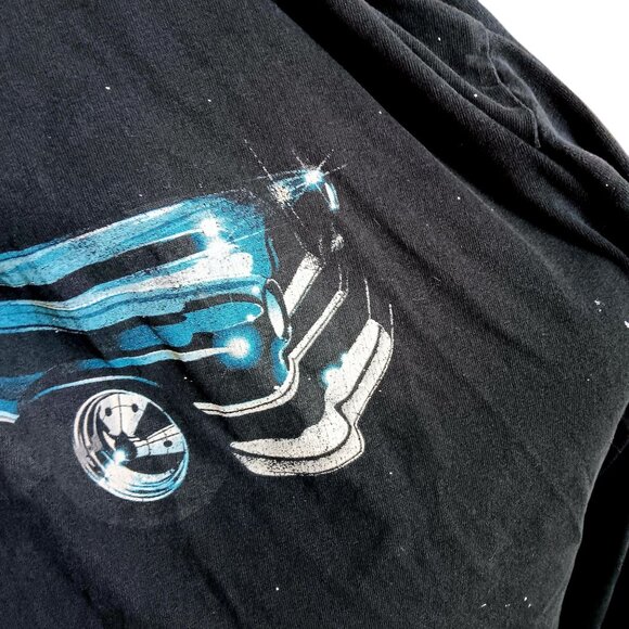 XL Vintage T-shirt Hot Rod & Custom Car Graphic Long Sleeve 1990's Distressed - Picture 8 of 9